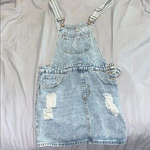 Denim Overall Skirt